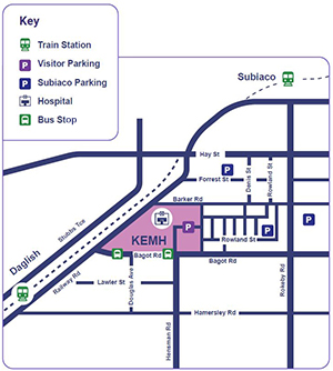 Map of KEMH and surrounds