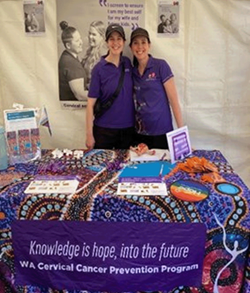 WA Cervical Cancer Prevention Program stall