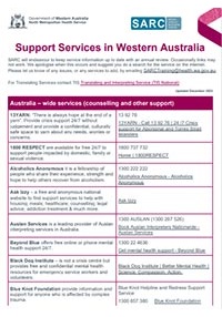 Support Services in WA