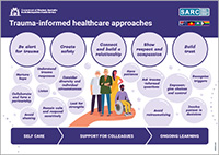 Trauma informed healthcare approaches poster