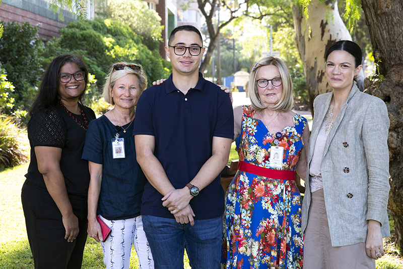 Declan Murphy and his treatment team